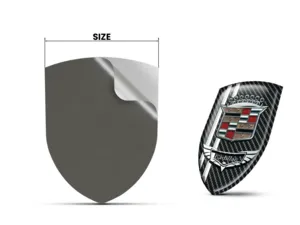 Cadillac Sticker silicone Exclusive Style High-End Dome Labels ST